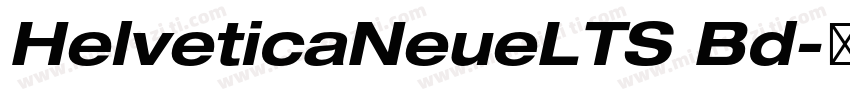 HelveticaNeueLTS Bd字体转换